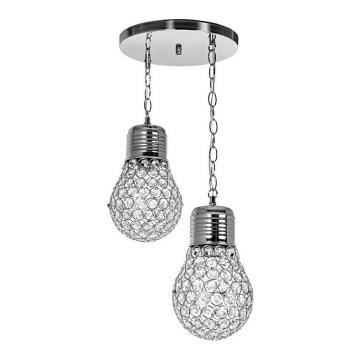 Chandelier on a chain 2xE27/60W/230V