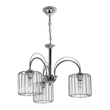 Chandelier on a chain 3xE27/60W/230V