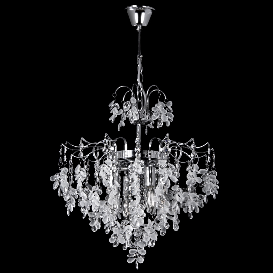Chandelier on a chain 4xE14/60W/230V d. 40 cm shiny chrome