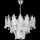 Chandelier on a chain 4xE27/60W/230V d. 40 cm shiny chrome/white