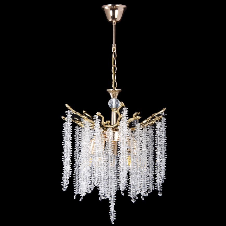 Chandelier on a chain 5xE14/60W/230V d. 50 cm gold