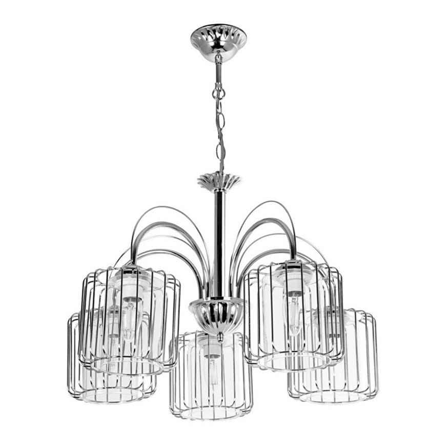 Chandelier on a chain 5xE27/60W/230V