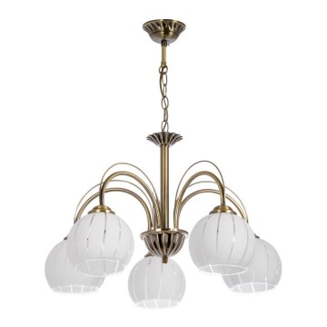 Chandelier on a chain 5xE27/60W/230V