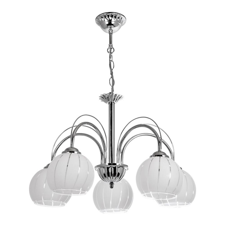 Chandelier on a chain 5xE27/60W/230V