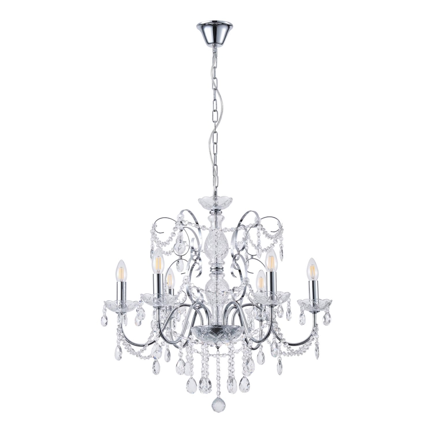 Chandelier on a chain 6xE14/15W/230V