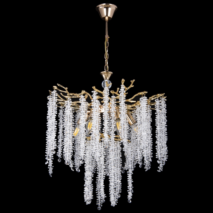 Chandelier on a chain 6xE14/60W/230V d. 53 cm gold