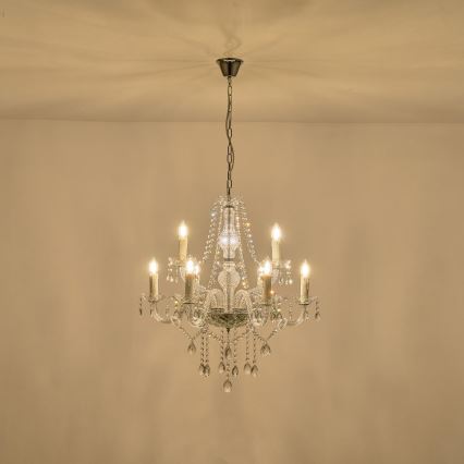 Chandelier on a chain 9xE14/15W/230V