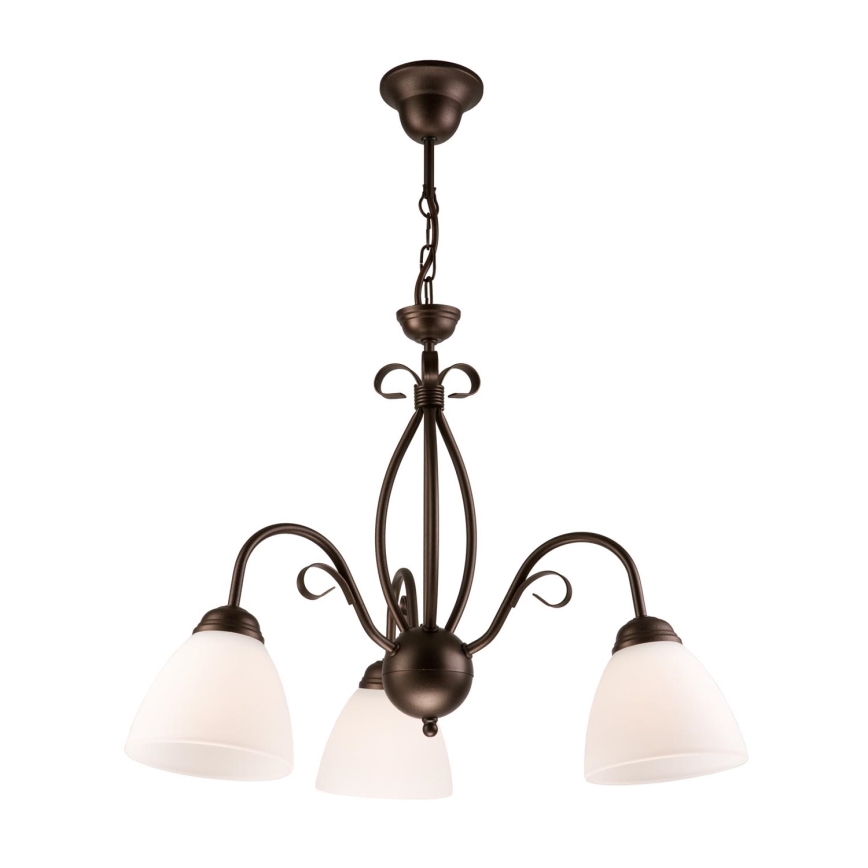 Chandelier on a chain ADELLE 3xE27/60W/230V