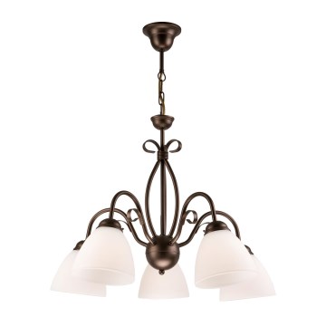 Chandelier on a chain ADELLE 5xE27/60W/230V