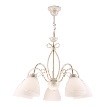 Chandelier on a chain ADELLE 5xE27/60W/230V