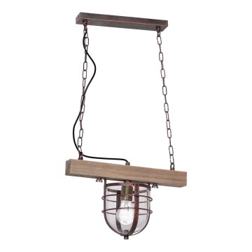 Chandelier on a chain ANDER 1xE27/60W/230V pine
