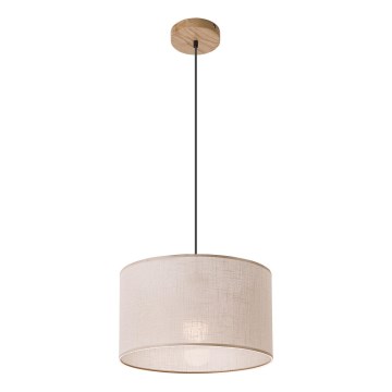 Chandelier on a chain ANTONIO 1xE27/60W/230V oak