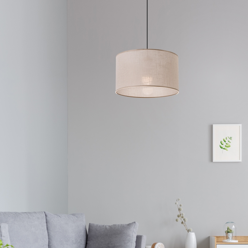 Chandelier on a chain ANTONIO 1xE27/60W/230V oak