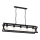 Chandelier on a chain ARNOLD 5xE27/60W/230V black