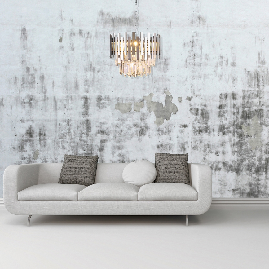 Chandelier on a chain ASPEN 6xE14/40W/230V