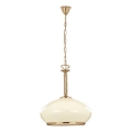 Chandelier on a chain ASTORIA 1xE27/15W/230V gold