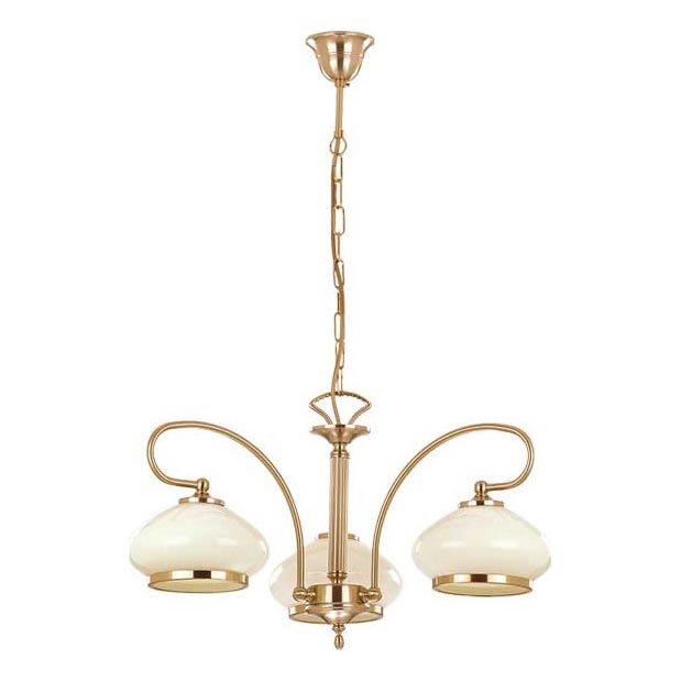 Chandelier on a chain ASTORIA 3xE27/15W/230V gold