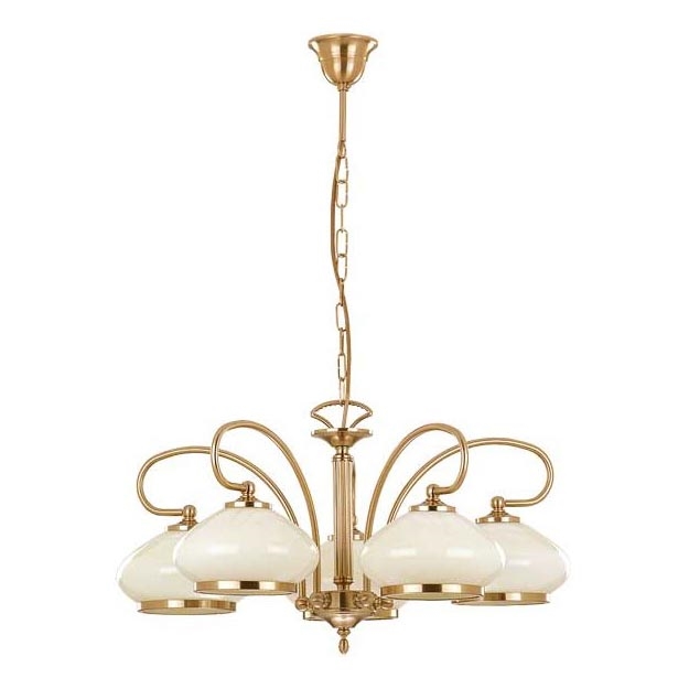 Chandelier on a chain ASTORIA 5xE27/15W/230V gold