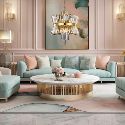 Chandelier on a chain AURELIA 12xE14/40W/230V gold