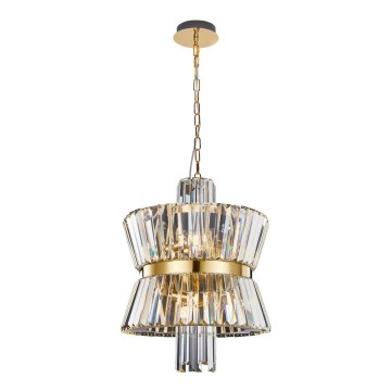 Chandelier on a chain AURELIA 8xE14/40W/230V gold