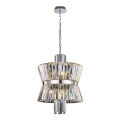 Chandelier on a chain AURELIA 8xE14/40W/230V matte chrome