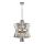 Chandelier on a chain AURELIA 8xE14/40W/230V matte chrome
