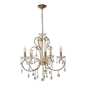Chandelier on a chain AURORA 5xE14/40W/230V