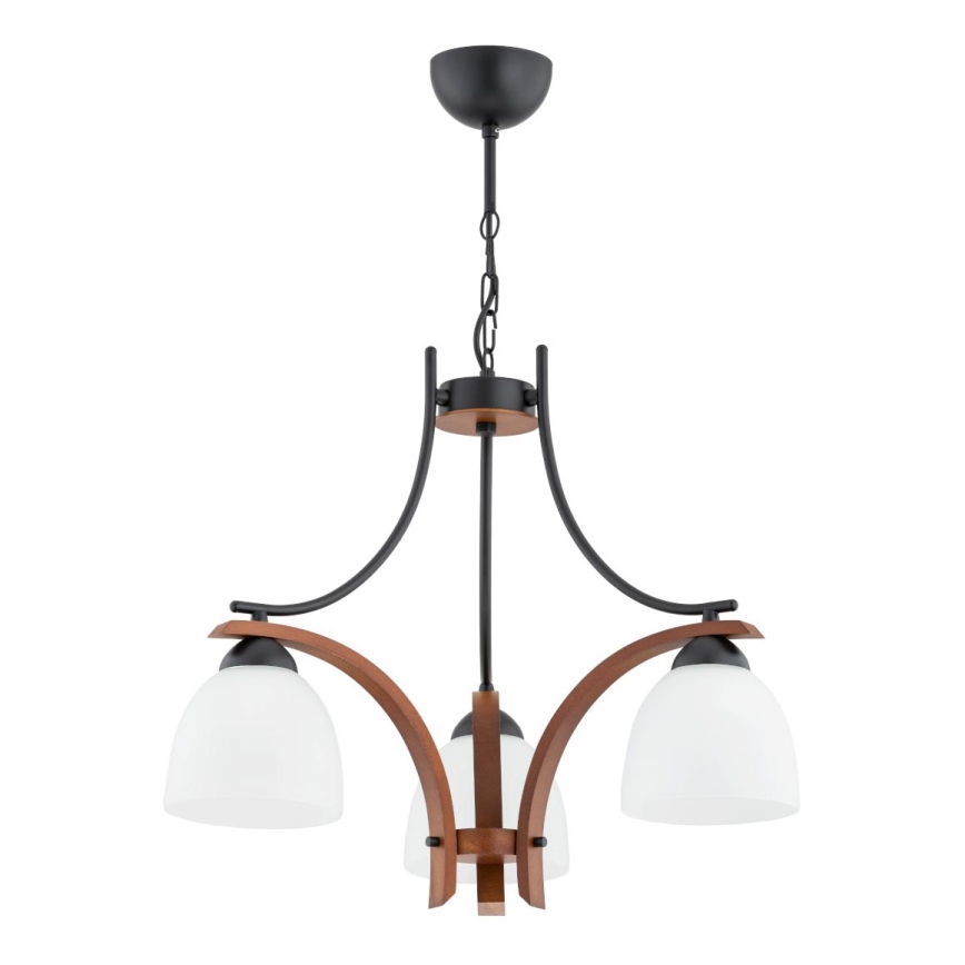 Chandelier on a chain BAFIA 3xE27/15W/230V brown