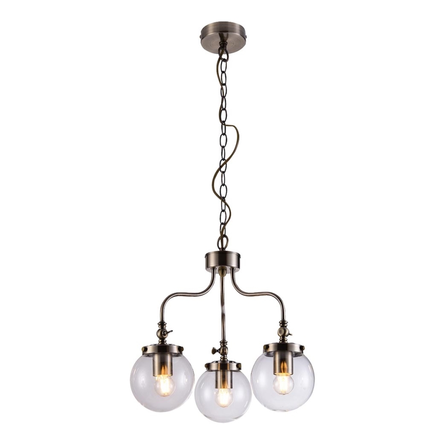 Chandelier on a chain BALLET 3xE27/40W/230V matte chrome