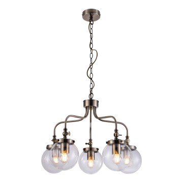 Chandelier on a chain BALLET 5xE27/40W/230V matte chrome