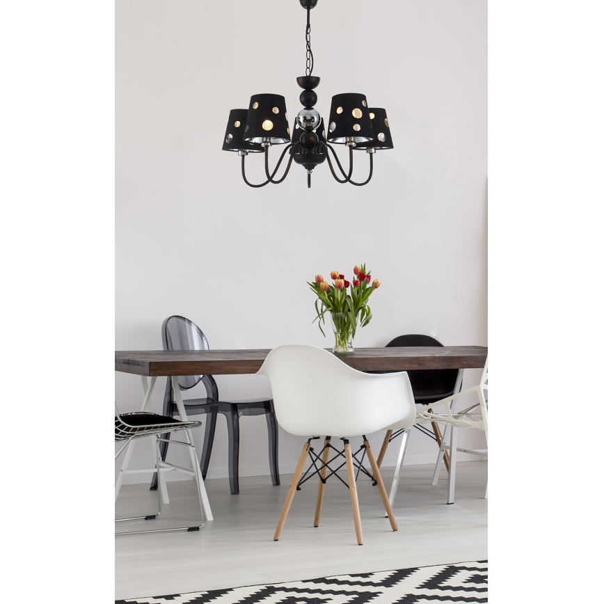 Chandelier on a chain BATLEY 5xE14/60W/230V