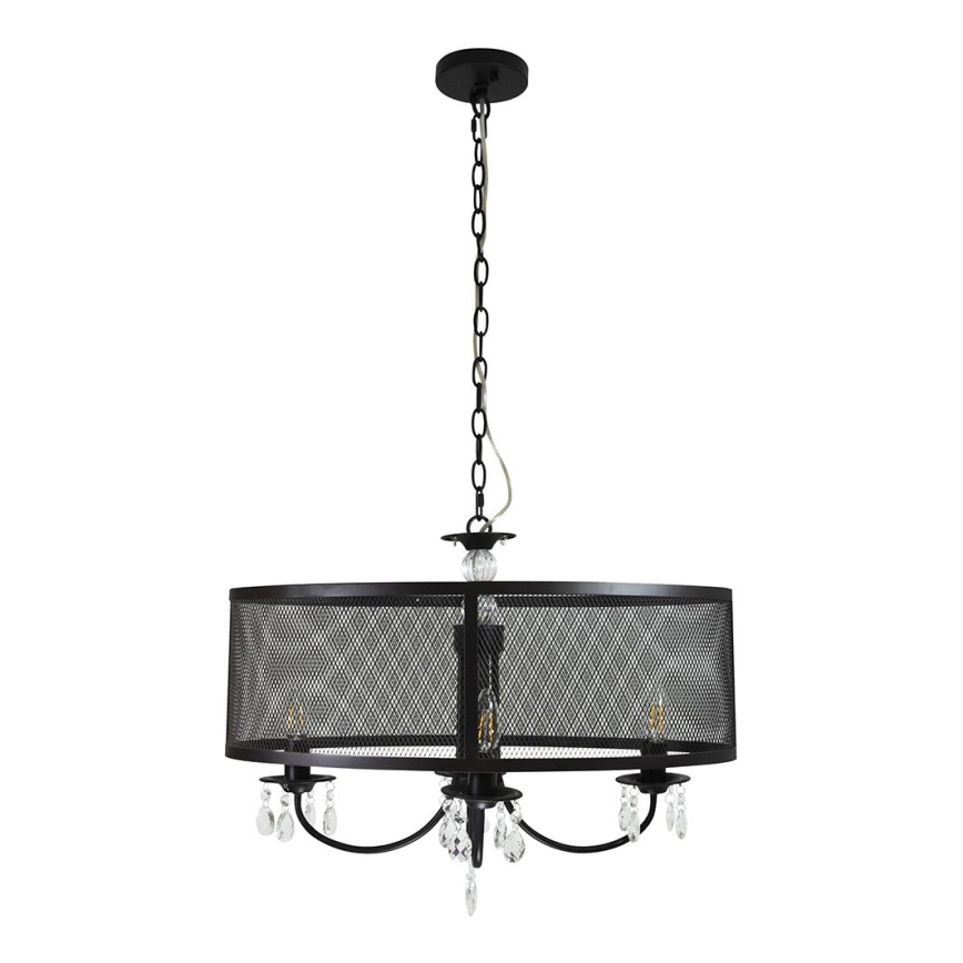 Chandelier on a chain BRESSO 4xE14/12W/230V black