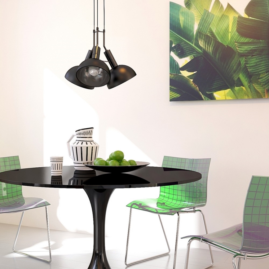 Chandelier on a chain BUFFI 3xE27/60W/230V