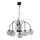 Chandelier on a chain CAMBRIDGE 6xE14/60W/230V black