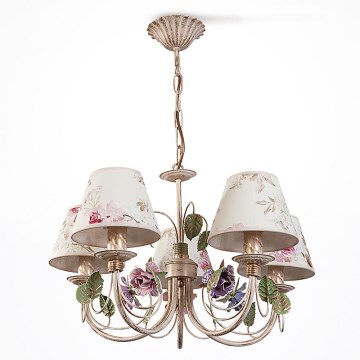 Chandelier on a chain CAMELLIA 5XE14/40W/230V 47 cm
