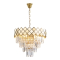 Chandelier on a chain CARISMA 9xE14/40W/230V gold