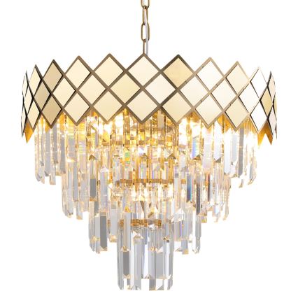Chandelier on a chain CARISMA 9xE14/40W/230V gold