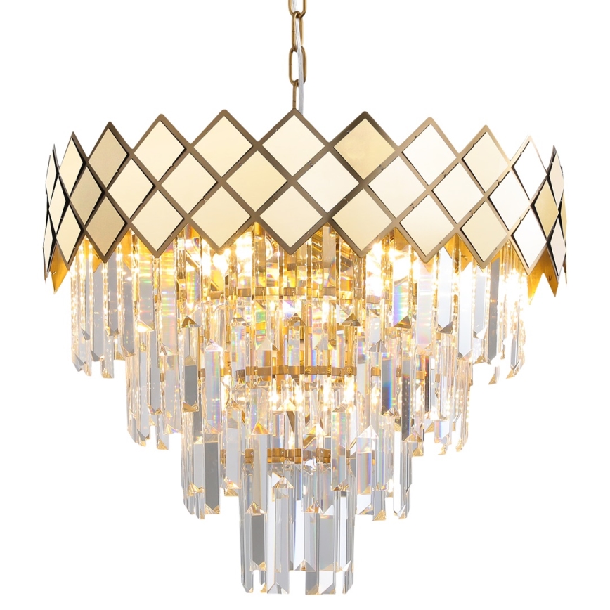 Chandelier on a chain CARISMA 9xE14/40W/230V gold