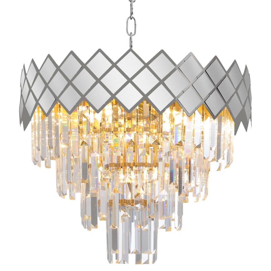 Chandelier on a chain CARISMA 9xE14/40W/230V matte chrome
