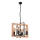 Chandelier on a chain CEDRIC 4xE27/60W/230V beech/brown