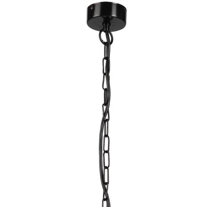 Chandelier on a chain CEDRIC 4xE27/60W/230V beech/brown
