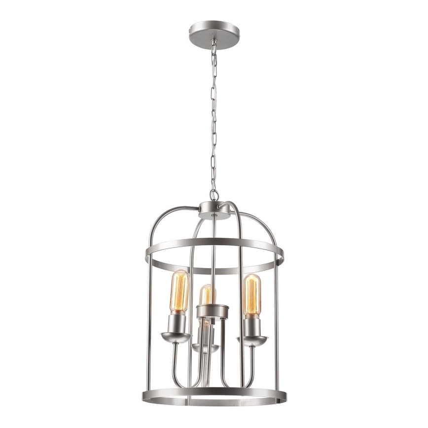 Chandelier on a chain CONSTANTINE 3xE27/60W/230V matte chrome