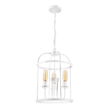 Chandelier on a chain CONSTANTINE 3xE27/60W/230V white