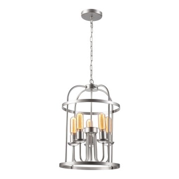 Chandelier on a chain CONSTANTINE 5xE27/60W/230V matte chrome