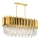 Chandelier on a chain CRYSTALLINE 8xE27/40W/230V gold