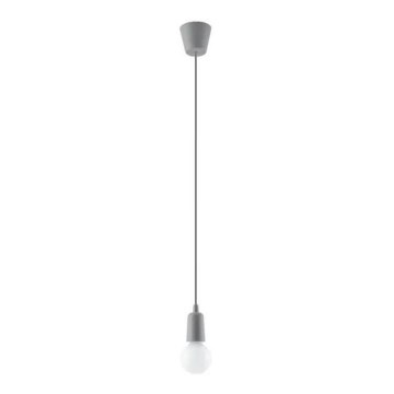 Chandelier on a chain DIEGO 1xE27/60W/230V grey