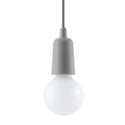 Chandelier on a chain DIEGO 1xE27/60W/230V grey