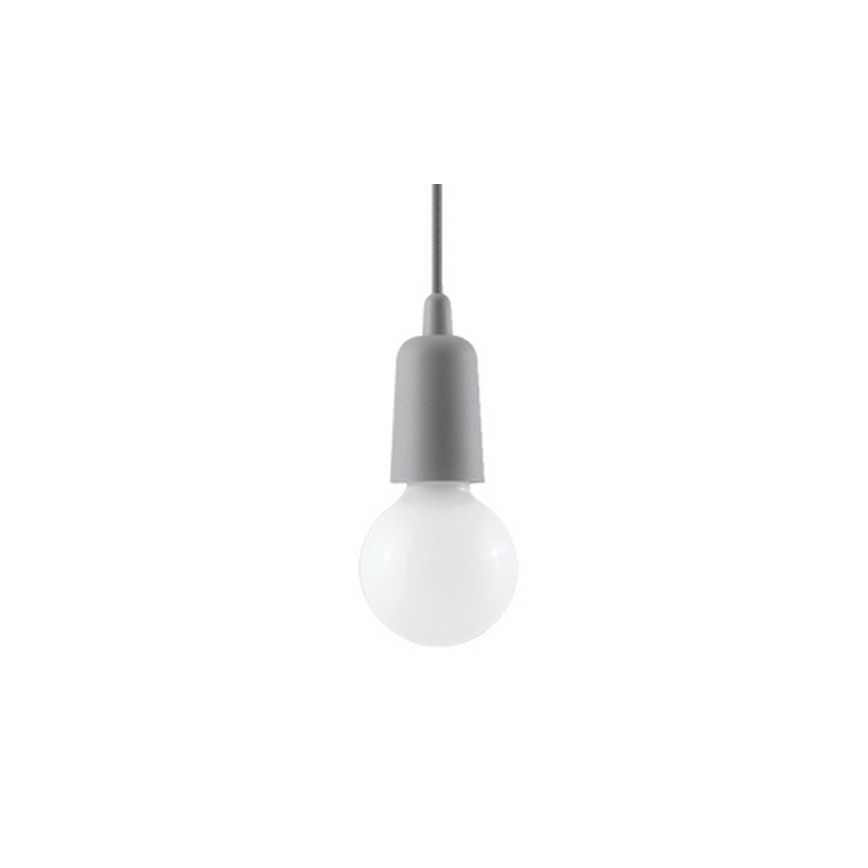 Chandelier on a chain DIEGO 1xE27/60W/230V grey
