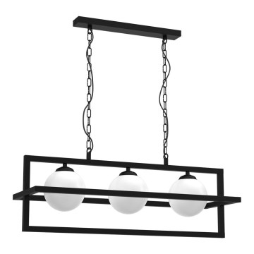 Chandelier on a chain DIEGO 3xE14/40W/230V black
