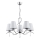 Chandelier on a chain DIVA 5xE14/10W/230V shiny chrome